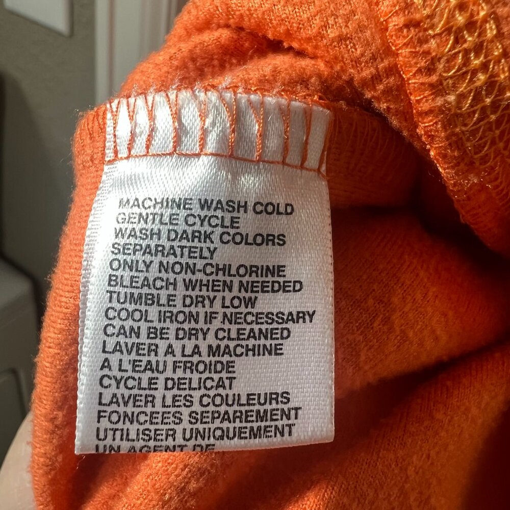 Tommy Bahama Marlin Logo Fleece 3/4 Zip Orange Men M Pullover Activewear Casual - Picture 9 of 9